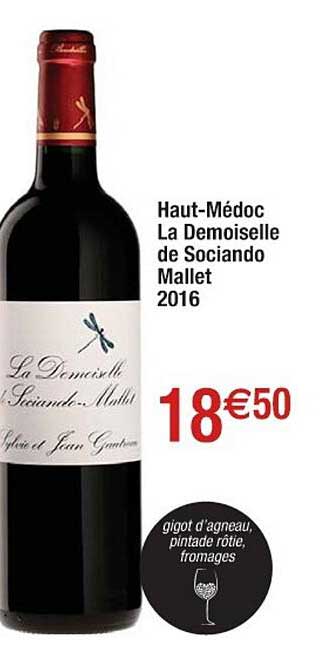 haut-médoc la demoiselle de sociando mallet 2016