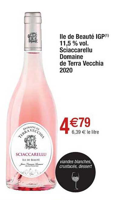 île de beauté igp 11,5% vol. sciaccarellu domaine de terra vecchia 2020