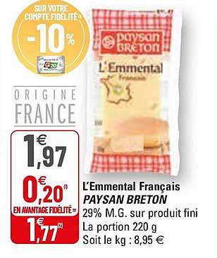 l'emmental français paysan breton