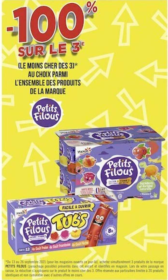 l'ensemble des produits de la marque petits filous