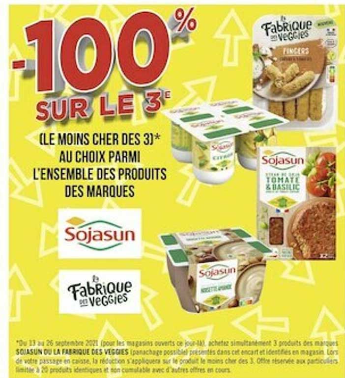 l'ensemble des produits des marques sojasun