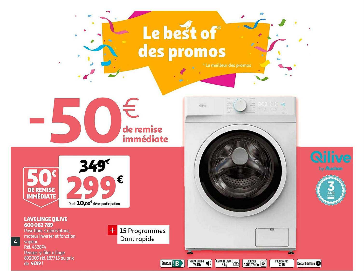 lave linge qilive 600 082 789