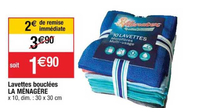 Lavettes Bouclées La Ménagère