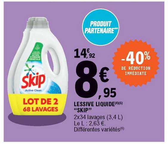 Lessive Liquide "skip"