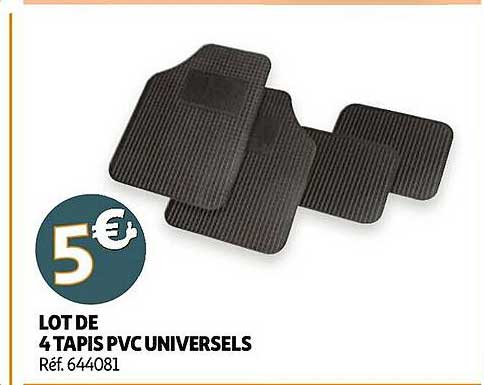 lot de 4 tapis pvc universels