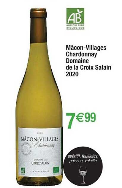 mâcon-villages chardonnay domaine de la croix salain 2020