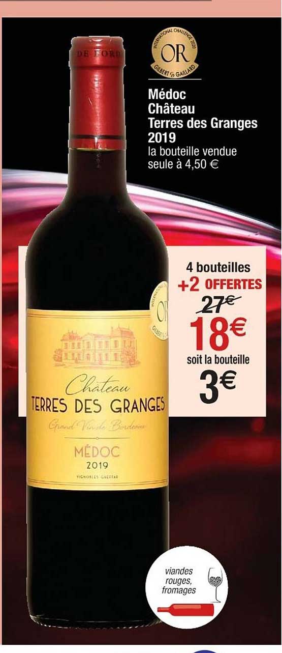 médoc château terres des granges 2019