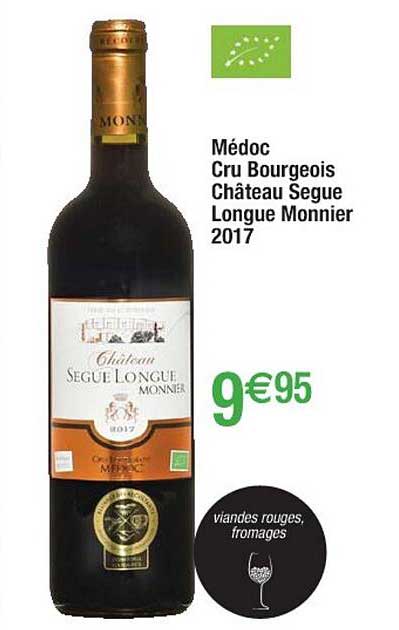 médoc cru bourgeois château segue longue monnier 2017