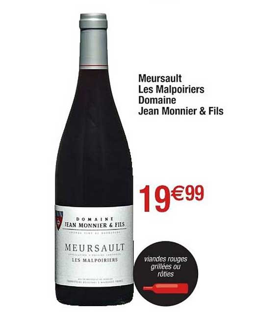 meursault les malpoiriers domaine jean monnier & fils