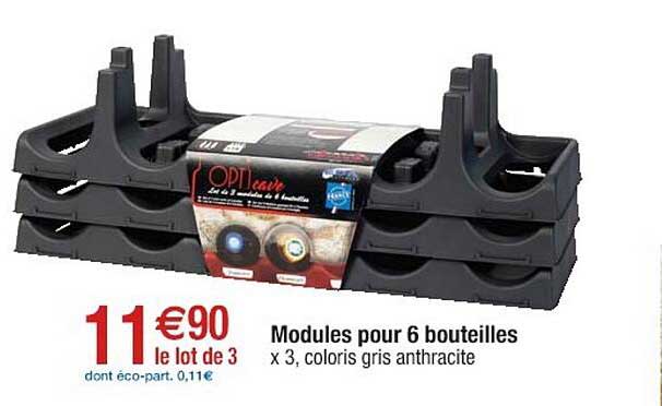 modules pour 6 bouteilles