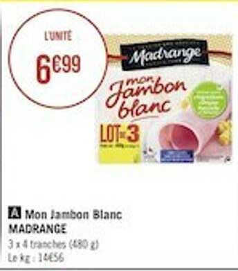 mon jambon blanc madrange