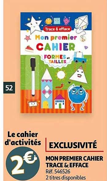 mon premier cahier trace & efface