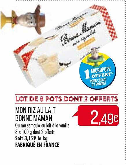 mon riz au lait bonne maman
