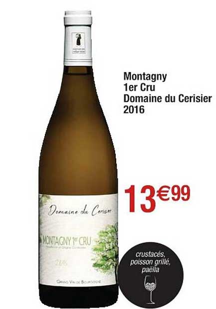 montagny 1er cru domaine du cerisier 2016
