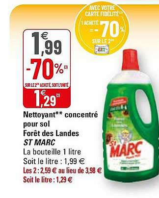 nettoyant** concentré pour sol forêt des landes st marc