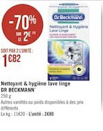 nettoyant & hygiène lave linge dr beckmann