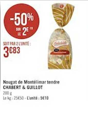 nougat de montélimar tendre chabert & guillot