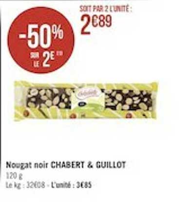 nougat noir chabert & guillot