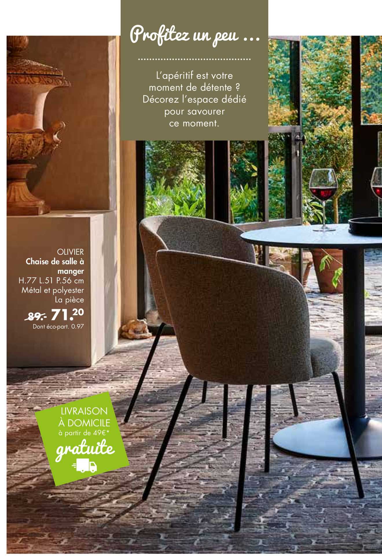 olivier chaise de salle à manger