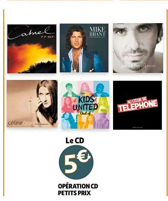 opération cd petits prix