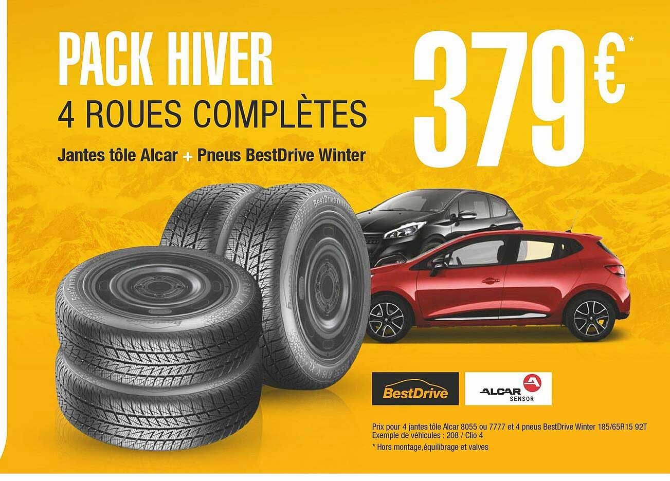 pack hiver 4 roues complètes