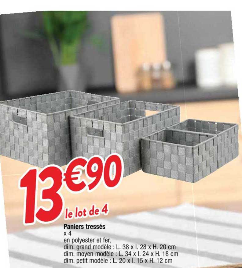 paniers tressés