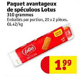 paquet avantageux de spéculoos lotus