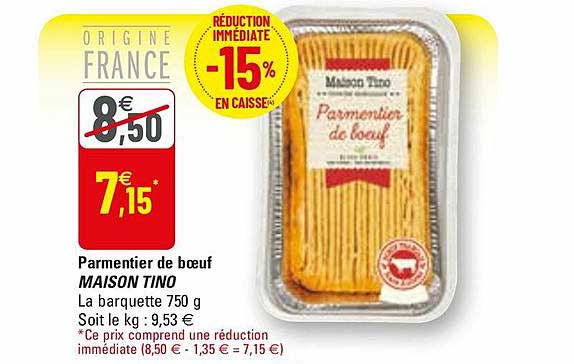 Parmentier De Bœuf Maison Tino