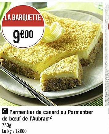 parmentier de canard ou parmentier de bœuf de l'aubrac