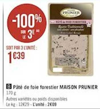 pâté de foie forestier maison prunier