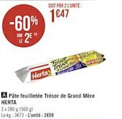 pâte feuilletée trésor de grand mère herta