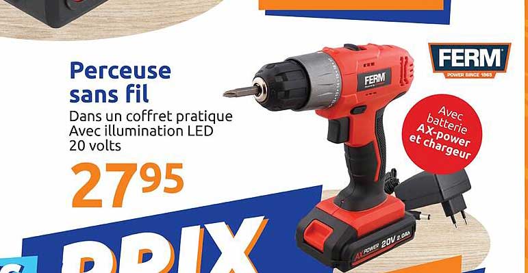 Perceuse Sans Fil Ferm