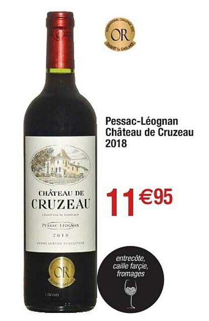 pessac-léognan château de cruzeau 2018