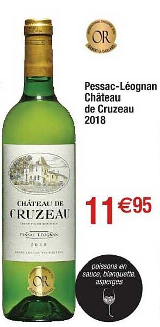 pessac-léognan de cruzeau 2018