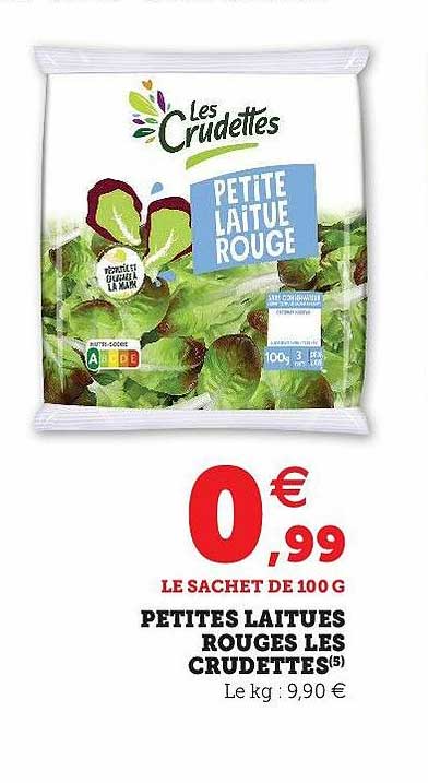 petites laitues rouges les crudettes