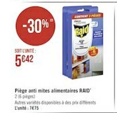 piège anti mites alimentaires raid