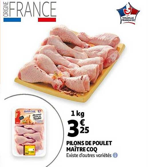 pilons de poulet maître coq