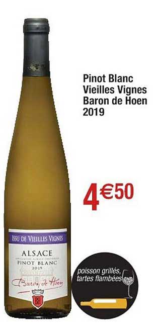 pinot blanc vieilles vignes baron de hoen 2019
