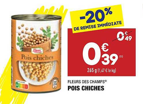 pois chiches fleurs des champs