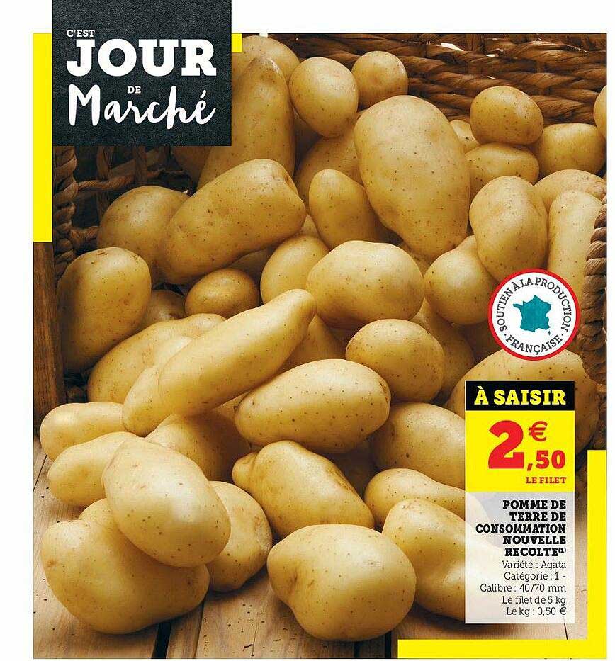 pomme de terre de consommation nouvelle recolte