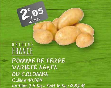 pomme de terre variété agata ou colomba