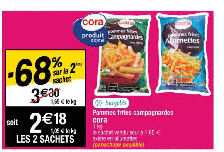 Pommes Frites Campagnardes Cora