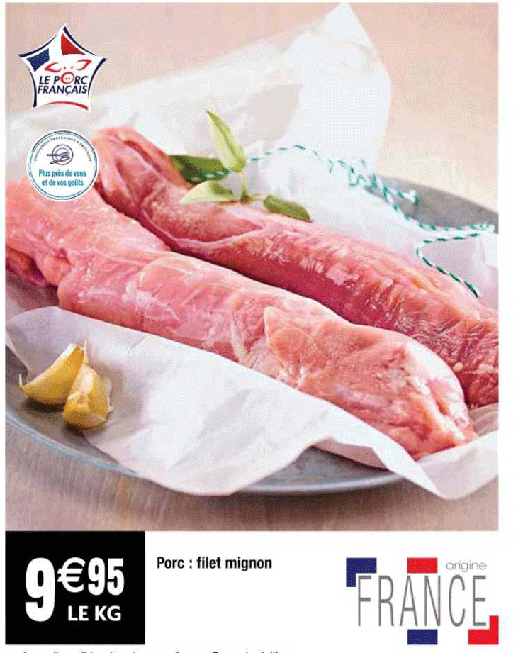 Porc : Filet Mignon