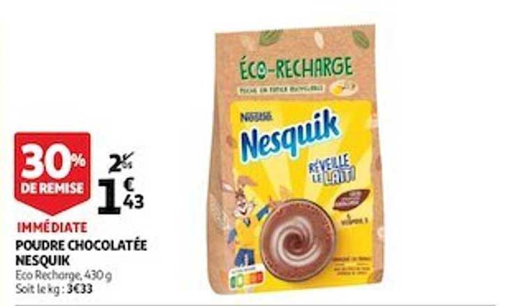 poudre chocolatée nesquik