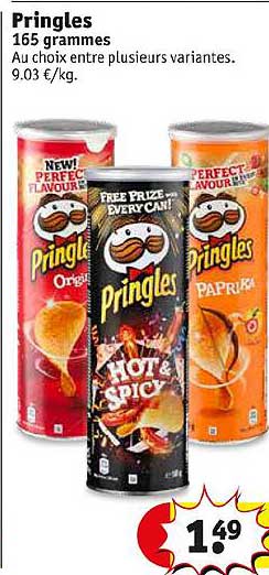 pringles 165 grammes