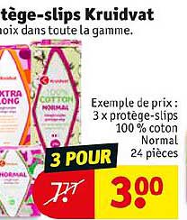 protège-slips kruidvat