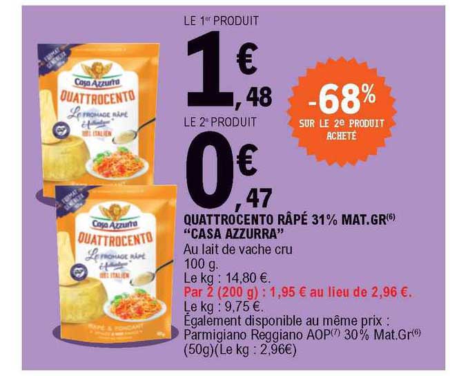 quattrocento râpé 31% mat. gr. "casa azzurra"