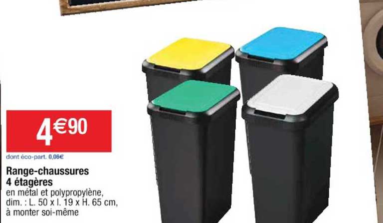 range-chaussures 4 étagères