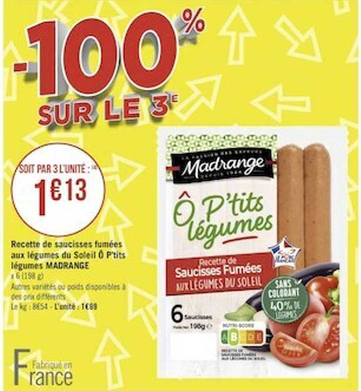 recette de saucisses fumées aux légumes du soleil ô p'tits légumes madrange