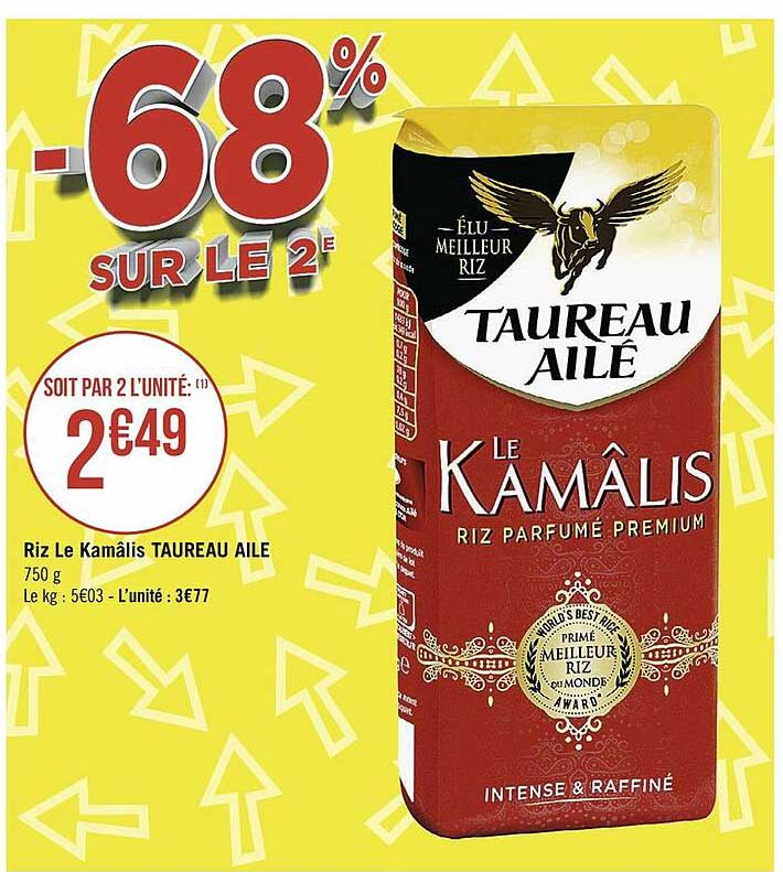 riz le kamâlis -68% sur le 2e